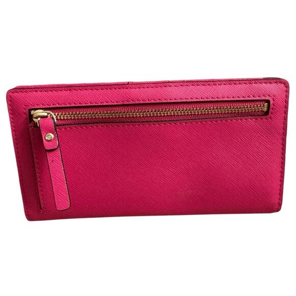 Kate Spade Hot Pink and Gold Wallet *as is* - Picture 3 of 11